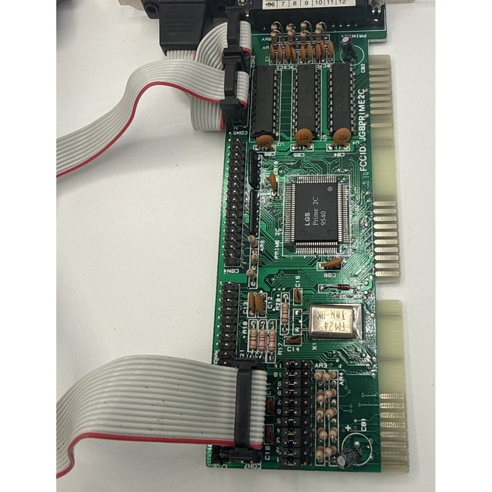 GoldStar PRIME 2C MKIII Serial Parallel ISA MULTI I/O Controller CARD W/CABLES